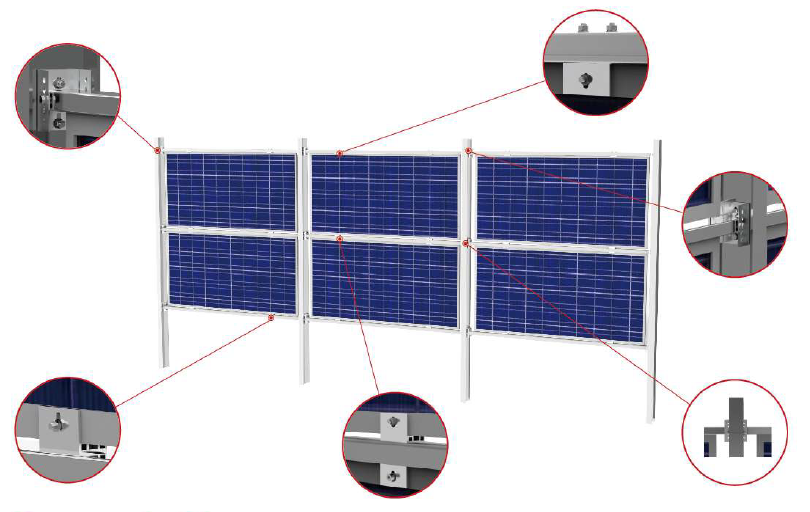 Vertical  Ground Mounting System